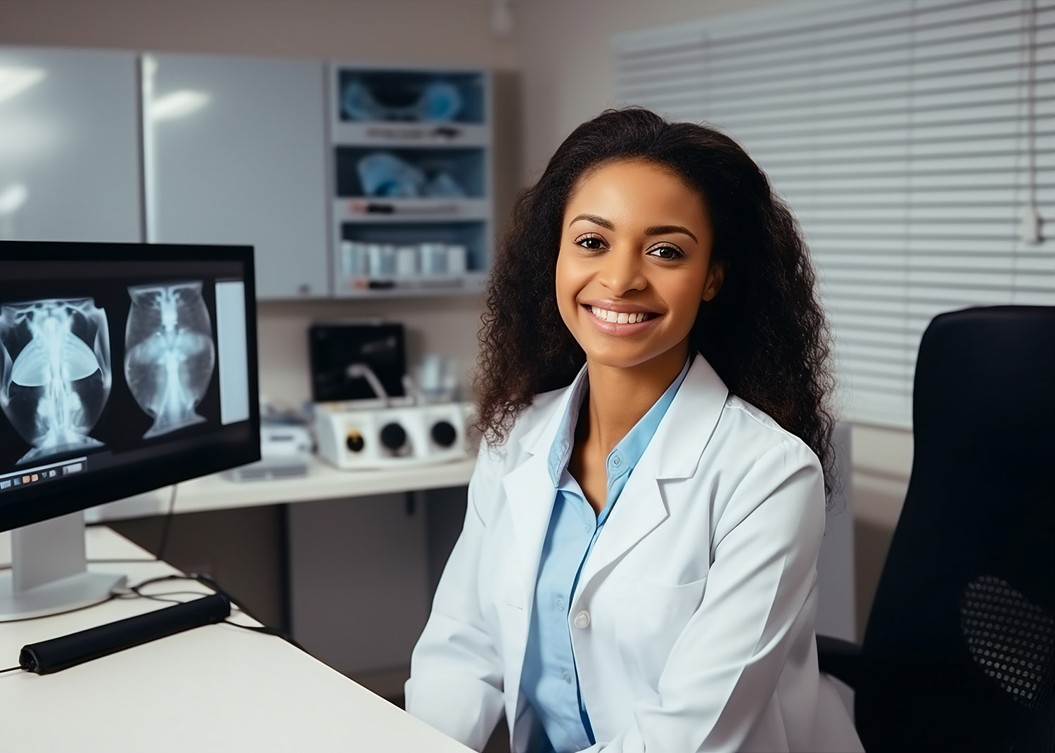 Orthopedic surgeon doctor examining patient joint x-ray bone scan Orthopedic surgeon doctor examining patient joint x-ray bone scan