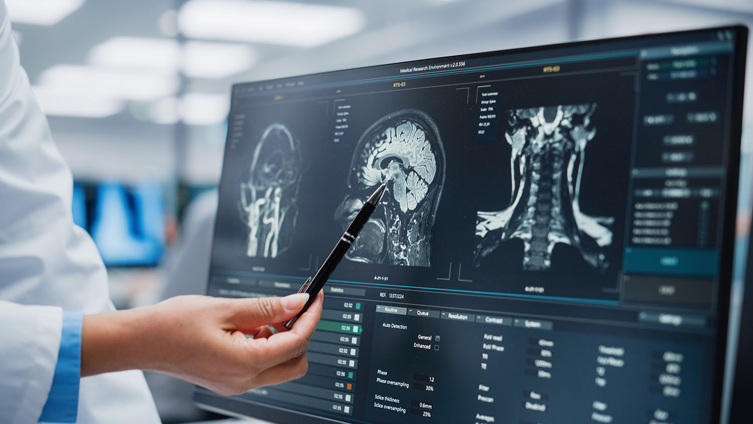 Medical Hospital: Neurologist and Neurosurgeon Talk, Use Compute AdobeStock 505904420